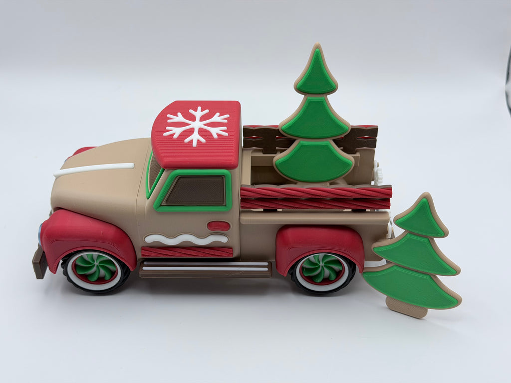 3D Printed Gingerbread Holiday Truck